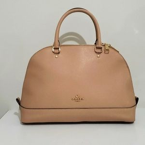 Classy nude Coach leather handbag